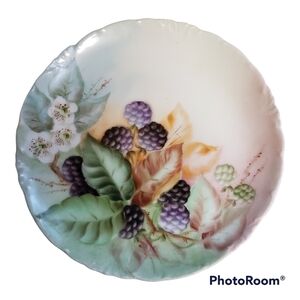ANTIQUE Rosenthal R.C. Versailles Bavaria Blackberries Handpainted Dessert Plate
